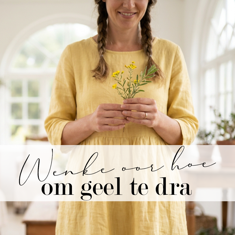 Wenke oor hoe om geel te dra