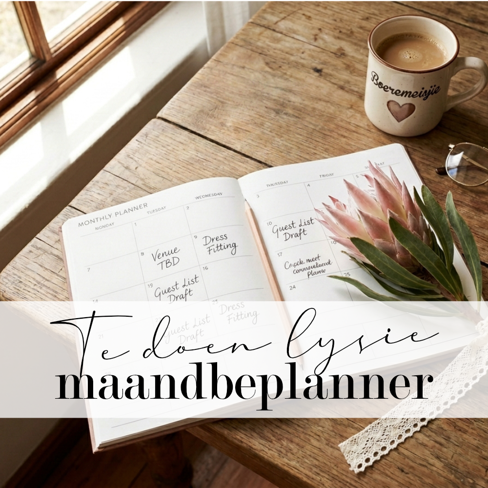 Trou maandbeplanner