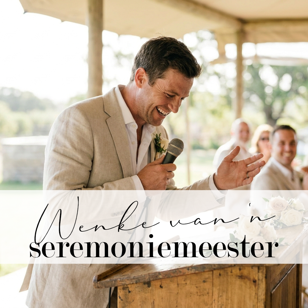 Troudag-wenke van 'n professionele seremoniemeester