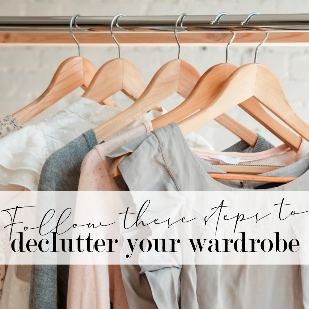 Follow these steps to declutter your clothing wardrobe
